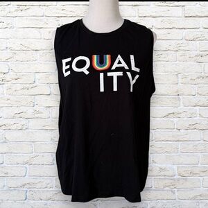 Black Equality Tank Top Size XXL